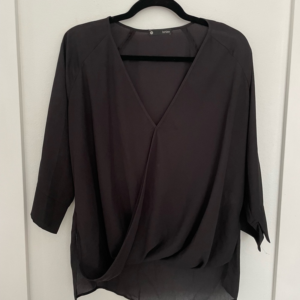 FLOWY BLACK TOP